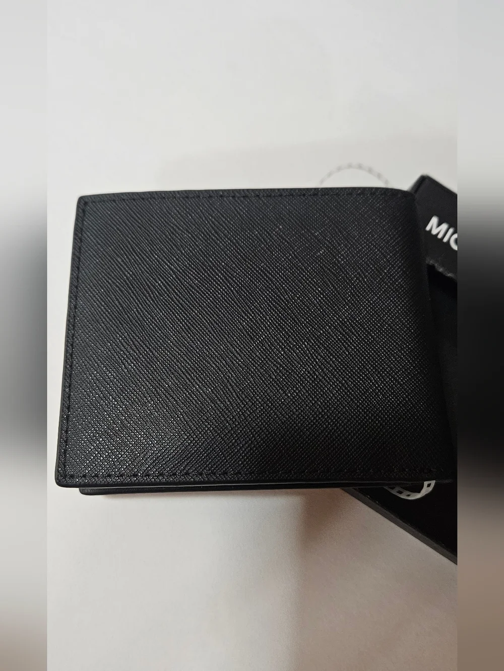 NWT Michael Kors Black  Wallet with Silver Logo